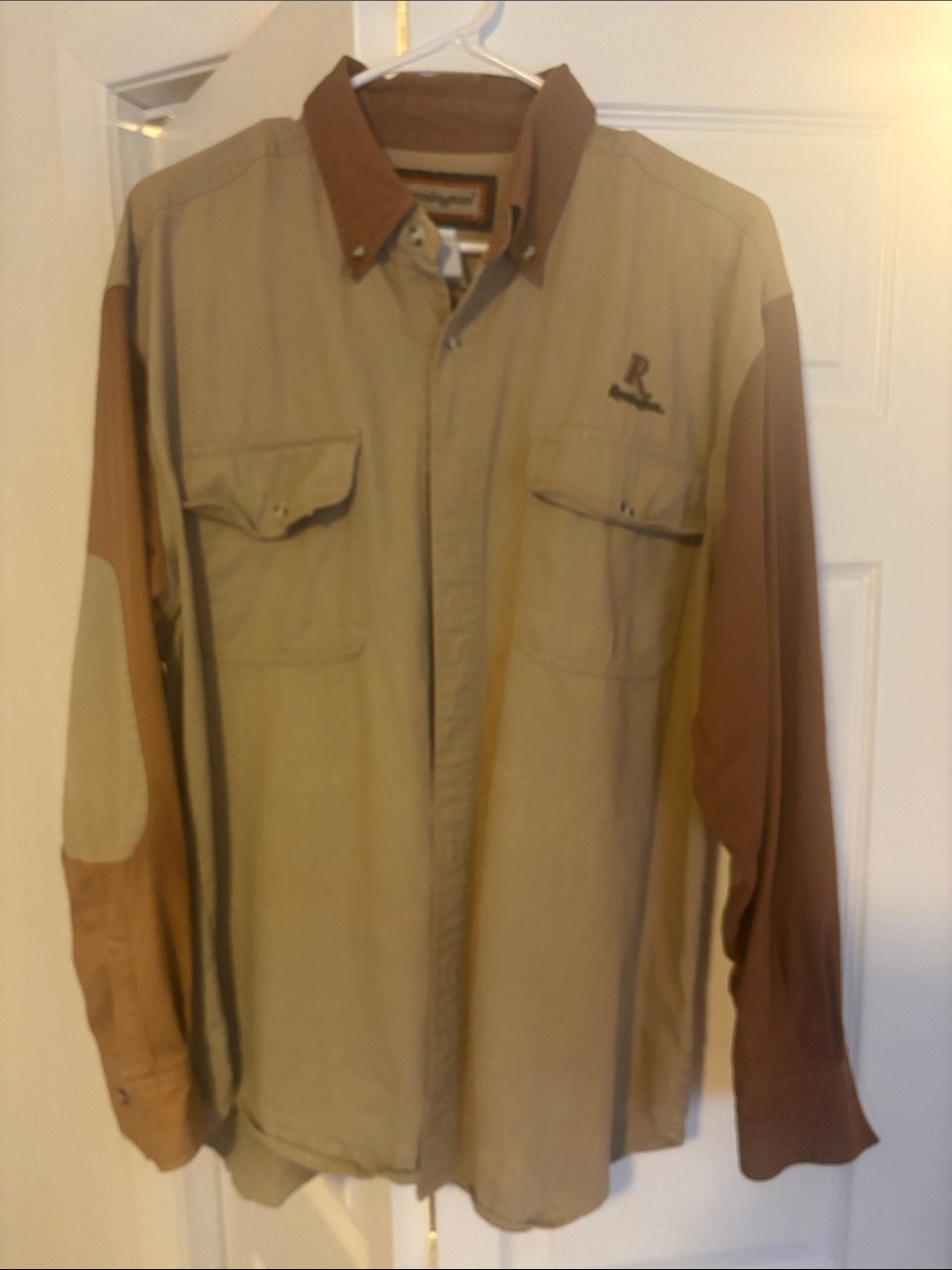 Remington Two-Tone Khaki and Brown Shirt Jacket - Men's